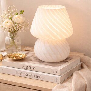 Mushroom Lamp Retro Aesthetic Bedside Light Minimalist Home Decor